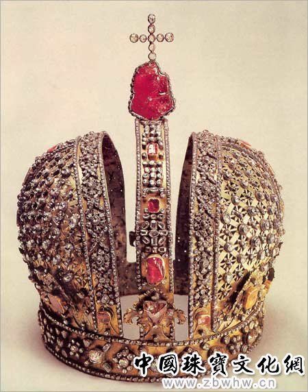 (图)俄国家珍宝馆藏品：皇后皇冠